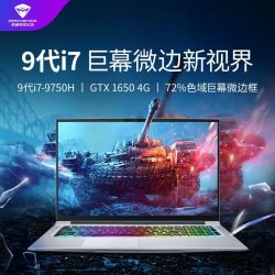MACHENIKE 机械师 T90 Plus 17.3英寸游戏本(i7-9750H、8GB、256GB+1TB、GTX1650)