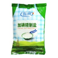 雪牌 XUEPAI 加碘精制盐500g