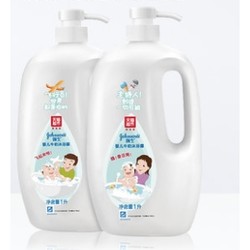 Johnson & Johnson 强生 婴儿牛奶沐浴露 2L*2+1L送300ml套装*2