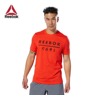 Reebok 锐步 DP6206 男子 训练短袖图案T恤 (红色、A/S )