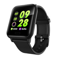 天摩(TOMO)运动手环智能彩屏心率血压计步睡眠监测智能提醒手环手表R6 黑