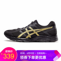 ASICS亚瑟士 缓冲入门跑步鞋男运动鞋19春夏GEL-CONTEND 4 T8D4Q-013 黑色/金色 43.5