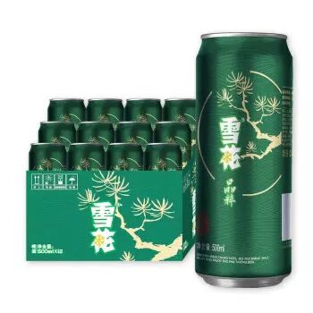 Snowbeer 雪花 啤酒  8度晶粹 500ml*12听 *3件