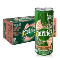 Perrier 巴黎水 西柚味含气天然矿泉水 250ml*30罐 +750ml*12瓶*2件