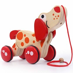 kavar 米良品 儿童木制创意小动物拖车玩具