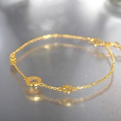 CHJ 潮宏基 CC0001242300 荣华富贵 足金手链 3.25g
