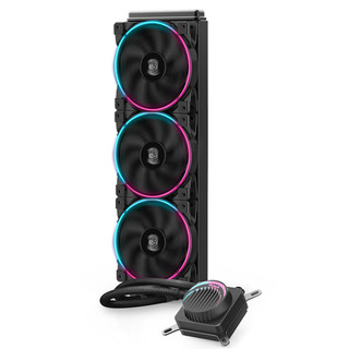 PCCOOLER 超频三 GI-AH360C CORONA 水冷CPU散热器 (RGB、水冷)