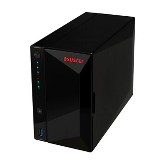 ASUSTOR 华芸 AS5202T NAS存储器 2GB 双盘位 无内置硬盘 黑色