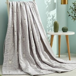 当当优品 熊宝 纯棉双层纱新疆棉夏凉被 150*200cm