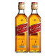 尊尼获加（Johnnie Walker）洋酒 红方 红牌 调配型苏格兰威士忌 375ml 375ml两瓶套装组合