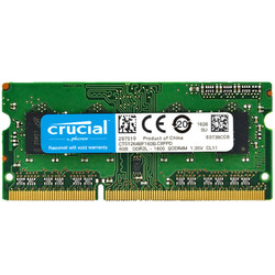 crucial 英睿达 DDR3L 1600 4GB 笔记本内存 