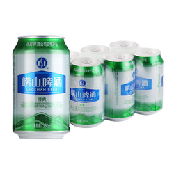 青岛啤酒崂山8度330ml*6听拉罐清爽系列