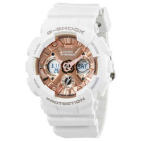 Casio卡西欧 G-Shock S Series Rose Gold Dial Ladies Sports Watch GMAS120MF-7A2