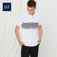 GAP 436780 男士条纹短袖Polo衫  可低至68.7元（5件3折）