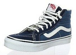 VANS 万斯 Sk8-Hi Slim Canvas Skateboarding Hi-Top 女款帆布鞋