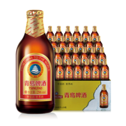 TSINGTAO 青岛啤酒 小棕金 11度 296ml*24瓶 