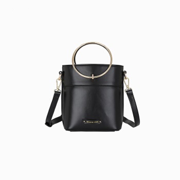 OIWAS 爱华仕 女包单肩包韩版手提包百搭斜挎包女士包包迷你小包水桶包 OCT1839黑色