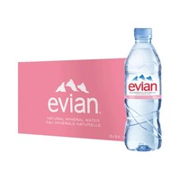 法国Evian依云进口天然矿泉水天然水源弱碱性水500ml*24瓶整箱 *5件