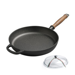 铁工房 BCB28 平底不粘煎锅 28cm 带盖