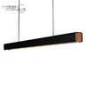 SEEDDESIGN 喜的 SLD-3981P 简约现代目木设计LED餐厅黑白简约条形吊灯 (40W)