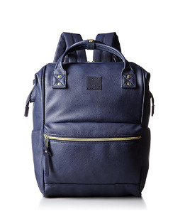 anello阿耐洛自营旗舰店合成皮革钢圈定型双肩背包男女旅行包b1211