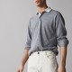 Massimo Dutti 00702350812 滚边领口棉质POLO衫