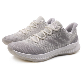 adidas 阿迪达斯 AQ0033/Harden B/E 2 缓震耐磨防滑运动鞋 (一度灰/银金属、43/265)