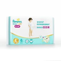 Pampers 帮宝适 一级帮系列 婴儿拉拉裤 L6片