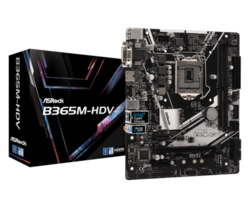 拍下减 华擎 B365M HDV 主板LGA1151 M-ATX支持8 9代 正品 DDR4