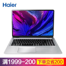海尔（Haier）凌越5000 15.6英寸轻薄游戏笔记本电脑(Intel 4415U 4G 128G SSD 标压MX150 2G 1080P Win10)