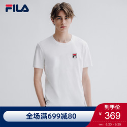 FILA 斐乐官方 男子短袖T恤 秋季新款简约短袖衫