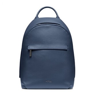 Lipault 欧美时尚牛皮双肩包 休闲简约女士背包旅行书包纯色包包P62*32014海军蓝
