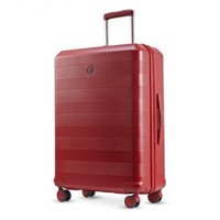 愛可樂 ECHOLAC   拉杆箱 防刮旅行箱行李箱男女 PCT121  万向轮密码箱 20英寸 红色