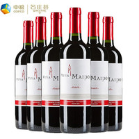 智利原瓶进口红酒 中央山谷产区梦坡经典干红葡萄酒整箱 750ML*6支装