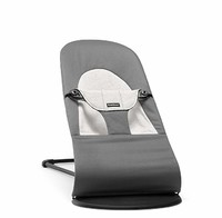 瑞典 BABYBJORN 平衡型 婴儿 摇椅 躺椅 可折叠收纳 多档位调节 针织棉面料 深灰/灰色
