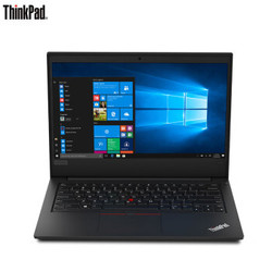 联想ThinkPad E495（0VCD）14英寸笔记本电脑（锐龙7-3700U 8G 512GSSD FHD Win10）黑色