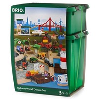 中亚Prime会员：BRIO 火车系列 轨道世界豪华级套装 塑料盒装 word 33766