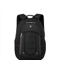 CROSSGEAR 瑞士防盗背包潮流时尚休闲双肩包男学生运动书包15.6英寸商务电脑包大容量出差旅行包CR-9003 黑色