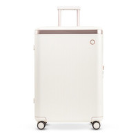  愛可樂 ECHOLAC  防刮PC拉杆箱万向轮旅行箱行李箱王朝 PC142 白色