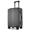 VIHUS 威浩 铝框拉杆箱男士女士旅行箱登机箱万向轮行李箱 2269B-24英寸灰色