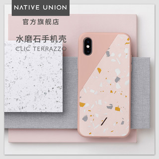 NATIVE UNION Clic Terrazzo 大理石苹果手机壳 (粉色、iPhone XS Max)