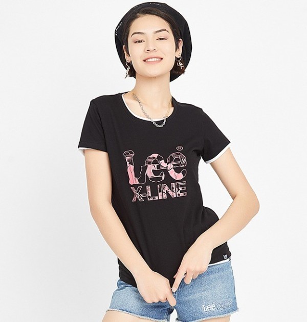 商品lee 李 x-line l370284le 女士短袖t恤