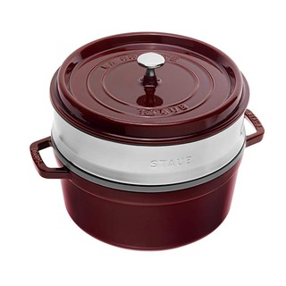 中亚Prime会员： Staub 经典系列 珐琅铸铁锅 26cm（带蒸屉）