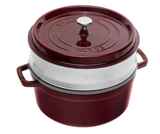 Staub 经典系列 珐琅铸铁锅 26cm（带蒸屉）