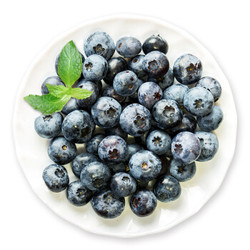 国产精选蓝莓 大果 4盒装 约125g/盒 新鲜水果 *7件