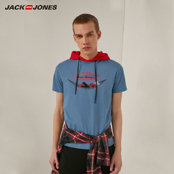 JackJones杰克琼斯漫威联名款夏新款情侣男个性蜘蛛侠棉短袖T恤