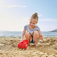 Hape原力挖沙爪 红色 蓝色1-6岁沙滩玩具儿童玩具运动户外玩具 *2件
