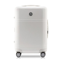 goldlion 金利来 拉杆箱静音万向轮男士女士大容量旅行箱密码锁行李箱 20英寸 ML8574004-1193 白色