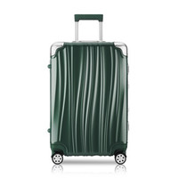 goldlion 金利来 拉杆箱大容量旅行箱出差行李箱男女通用静音万向轮  24英寸 ML8574003-2260 绿色