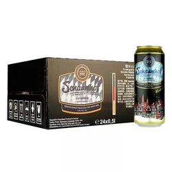雪夫啤酒(Schaumhof ) 小麦黑啤酒 500ml*24听 德国进口 整箱装